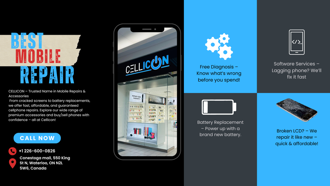 Cover photo of Cellicon Mobile Repairs & Accessories Conestoga Mall